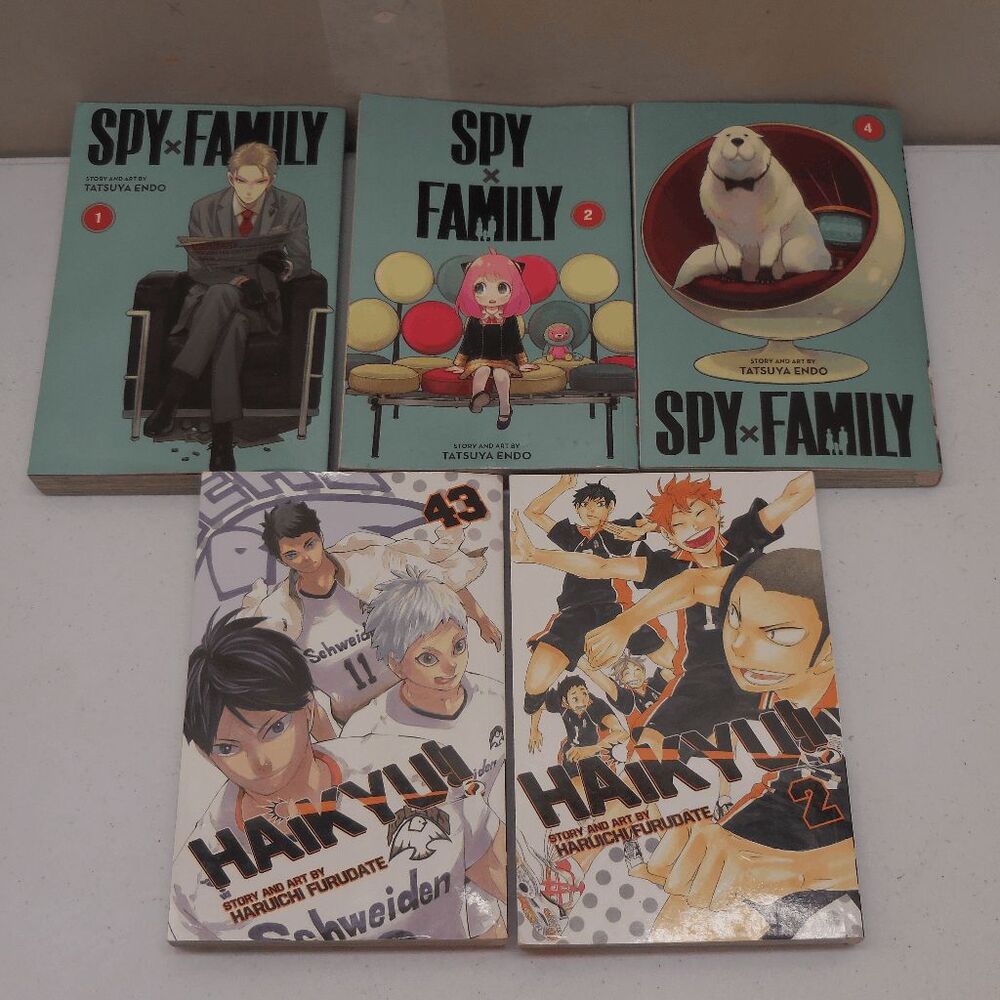 Spy x Family 1 2 4 Haikyu 2 43 Manga Books In Good Condition